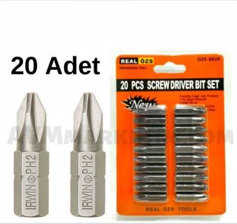 20 Adet Her Tornavida Ve Matkaba Uyumlu Yıldız Tornavida Ucu