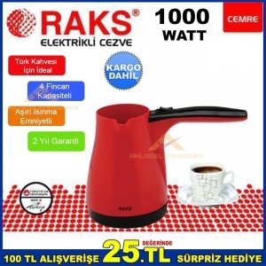 RAKS 1000W TÜRK KAHVESİ İÇİN ELEKTRİKLİ CEZVE
