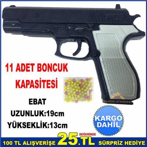 11 Boncuk Kapasite Şarjörlü Boncuk Atan Oyuncak Tabanca