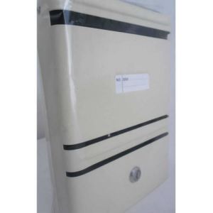 GÜVENLİ KİLİTLİ ÇİFT YEDEK ANAHTARLI METAL GÖVDELİ POSTA KUTUSU - PENCERELİ İDEAL METAL POSTA KUTUSU