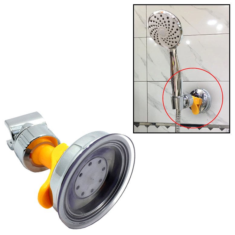 Her Yere Kolayca Yapışan Vantuzlu Duş Fıskiye Askısı Mafsallı Oynar Başlıklı