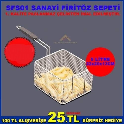 Sfs01 Sanayi Firitöz Sepeti 1.Sınıf Paslanmaz Çelikten İmal Edilmiştir