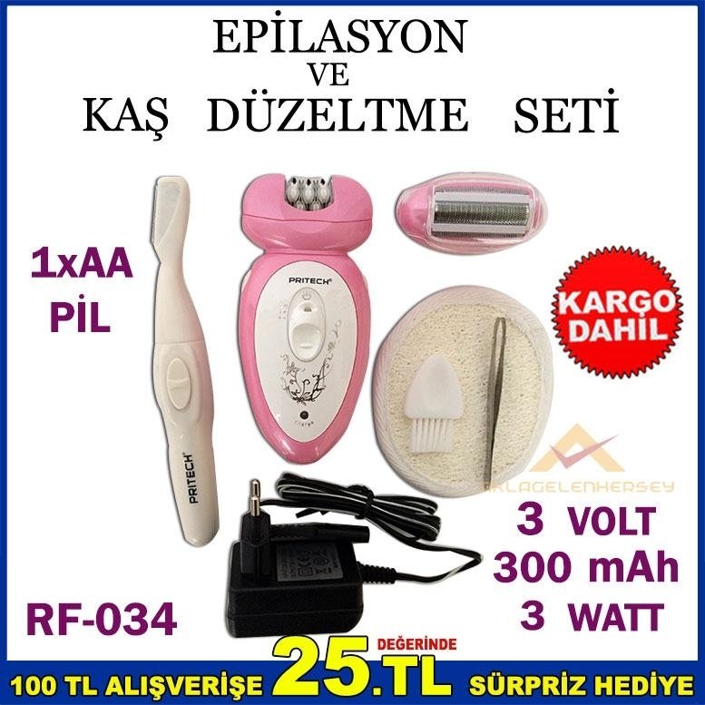 3'Ü 1ARADA PROFESYONEL ŞARJLI EPİLASYON MAKİNESİ
