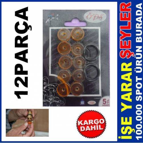 12 Parça Ballı Sızdırmaz Musluk Conta Seti