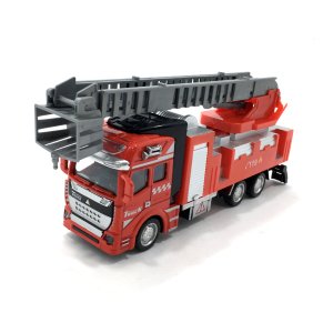 Die Cast Metal Kabinli 20cm İtfaiye Kamyonu Koleksiyon Aracı Merdivenli Model