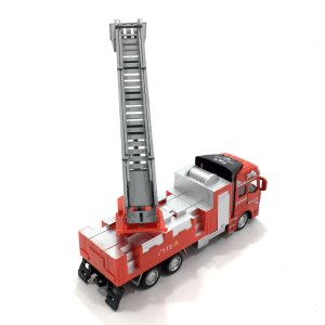 Die Cast Metal Kabinli 20cm İtfaiye Kamyonu Koleksiyon Aracı Merdivenli Model
