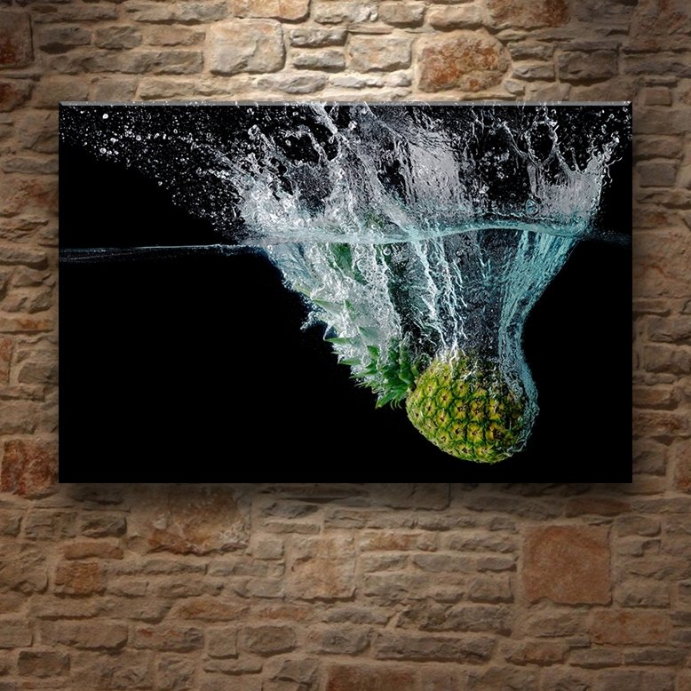 ANANAS FERAHLIĞI 7 değişen ölçü ORİJİNAL KANVAS TABLO