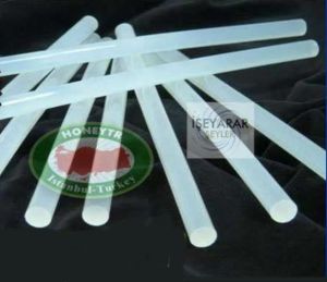 10 Adet 30cm sıcak silikon çubuğu İNCEØ7mm