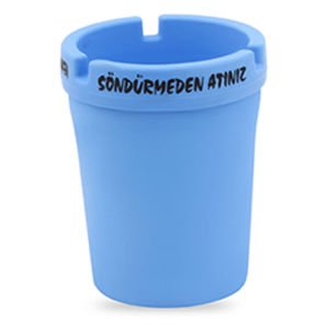 Sigara Dumanını Hapseden Kokusuz Dekoratif Mavi Renkli Küllük