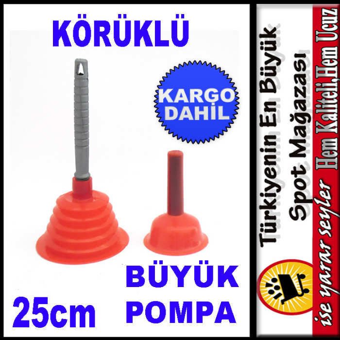 25cm LAVABO AÇICI  KÖRÜKLÜ VANTUZ POMPASI KD