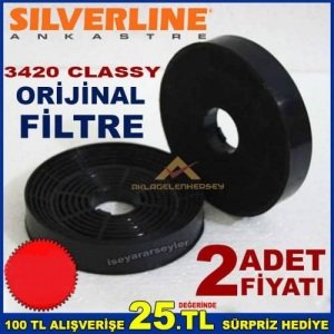Sılverlıne 3420 Classy Ankastre Davlumbaz Filtresi Sılverlıne 3420 Classy Aspiratör Karbon Filtre