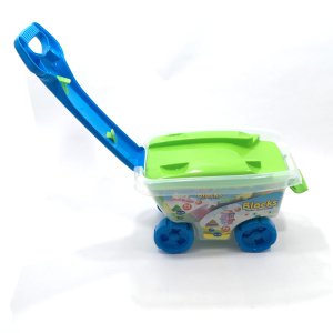 Çekçek Arabalı 64Parça Legolu Yaratıcı Tren Kasası Zevkli Oyuncak Sağlıklı Plastik