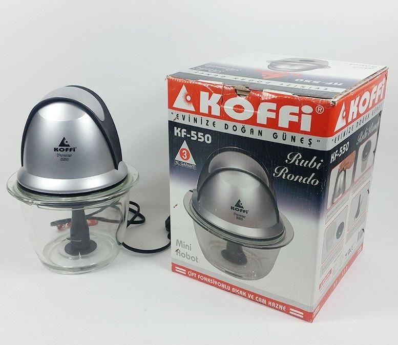 Büyük Boy Cam Hazneli Elektrikli Rondo Soğan Sebze Meyve Doğrama