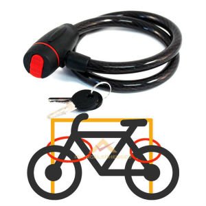 17mm KALINLIĞINDA 1metre SAĞLAM BİSİKLET KİLİDİ