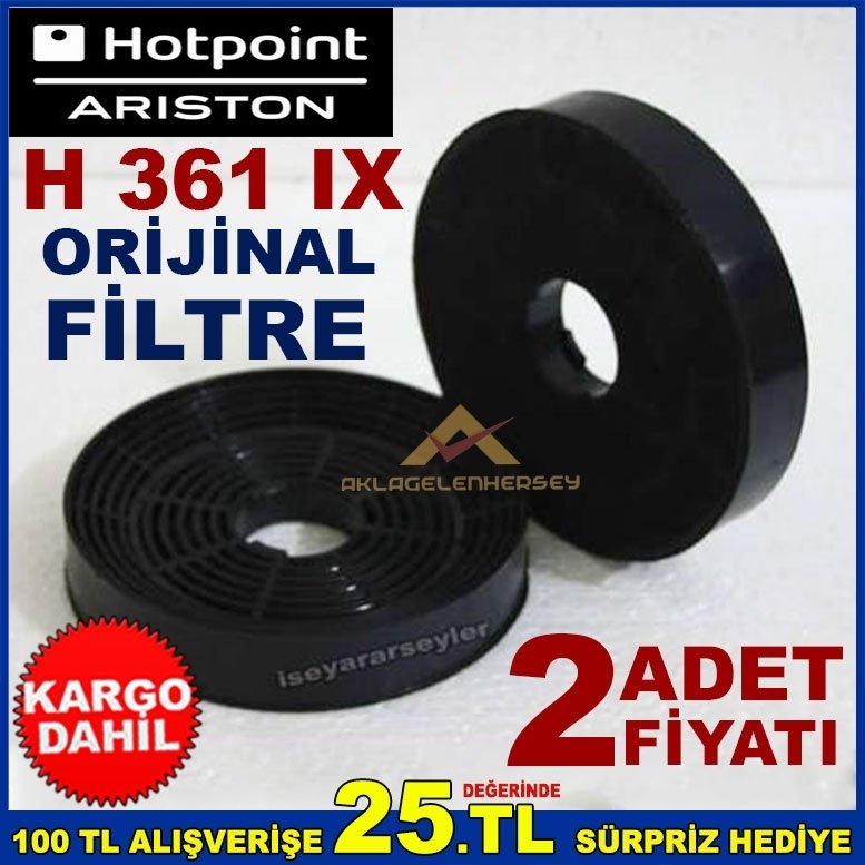HOTPOİNT H 361 IX ANKASTRE DAVLUMBAZ ASPİRATÖR FİLTRE