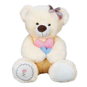 Oturan Kurdeleli Peluş Ayı