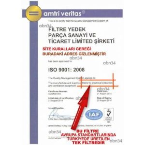 Alüminyum Davlumbaz Filtresi 261x334.5mm Ankastre Filtresi 26x33.5cm Alüminyum Kartuş Filtre