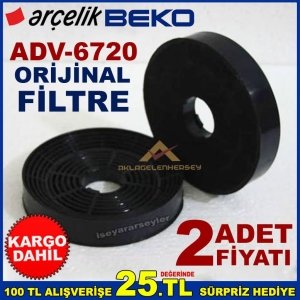 ARÇELİK BEKO ADV 6720 ANKASTRE DAVLUMBAZ ASPİRATÖR FİLTRE