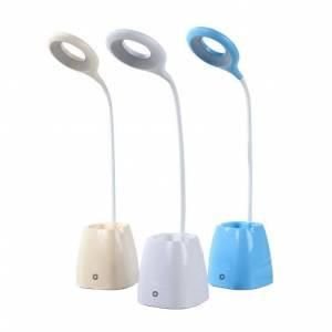 Dokunmatik Telefon Tutucu Kalemlikli Usb Şarjlı Led Masa Lambası 3 Farklı Kademe Işık Şiddeti