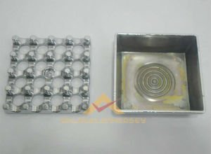 KROM KAPLAMA IZGARA DÖKÜM KÜL TABLASI KARE-KROM