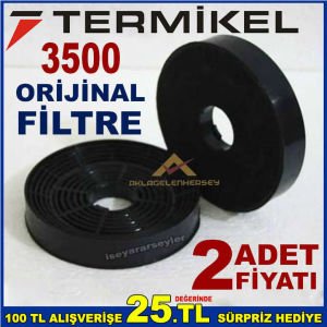 TERMİKEL 3500 ANKASTRE DAVLUMBAZ FİLTRESİ 3500 ASPİRATÖR KARBON FİLTRE
