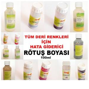 Ayakkabı,Çanta,Koltuk Her Türlü Deri-Tüm Deri Renkleri için Çok Seçenekli Hata Giderici Rötuş Boyası