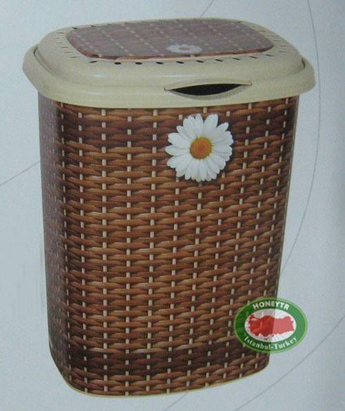 HASIR DEKORLU KİRLİ ÇAMAŞIR SEPETİ 48x38 h:58