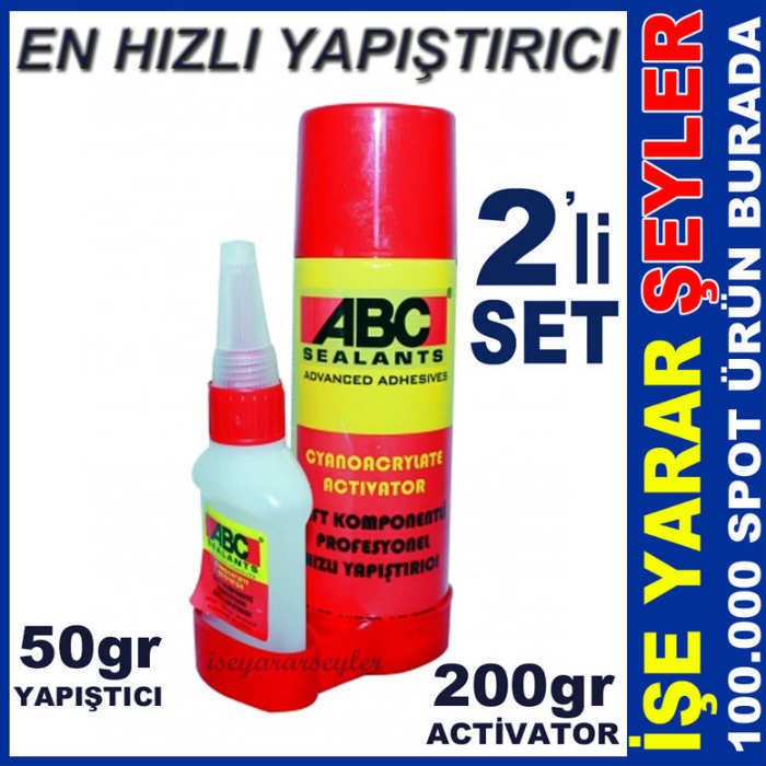 MDF YAPIŞTIRICI AKTİVATÖR ÇİFT KOMPONENTLİ SET