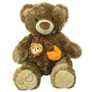 Oturan Atkılı Peluş Ayı