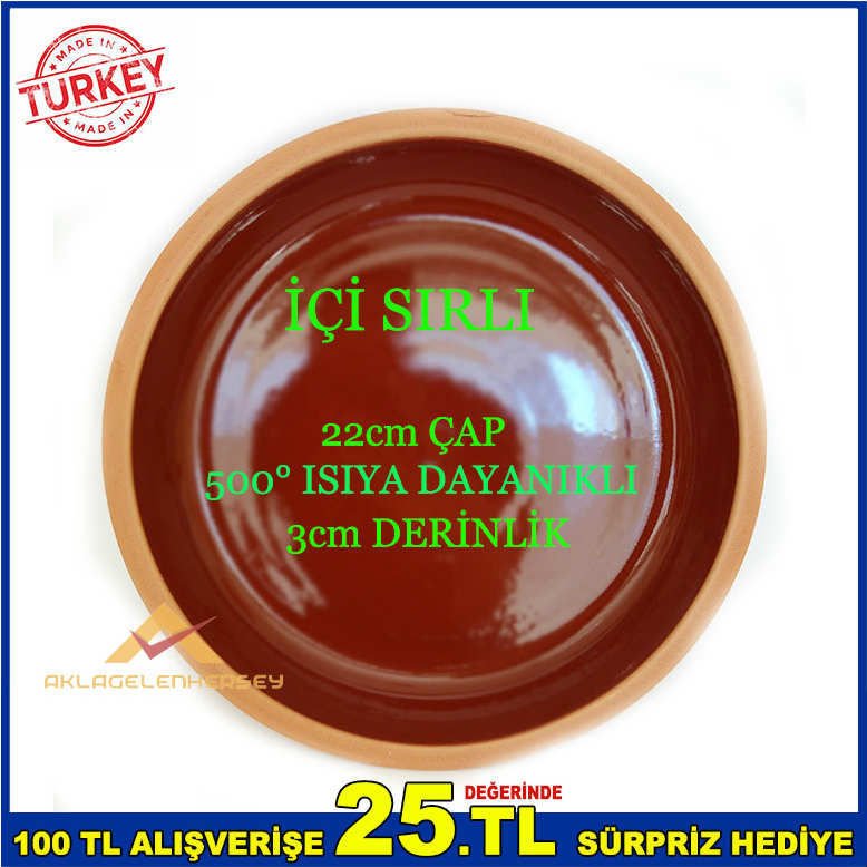 22x3cm 2'li SET ET TAVA için YUVARLAK FIRIN KABI