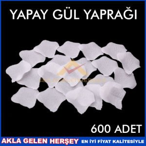 600 ADET 5CM BEYAZ YAPAY GÜL YAPRAKLARI