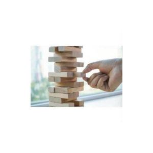 Ahşap Denge Oyunu Jenga 54 parça MDF Ağacından 23x7cm Büyük Boy Janga Oyunu Ahşap Kule Gökdelen