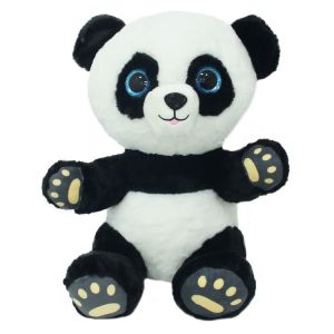 Oturan Mavi Gözlü Peluş Panda