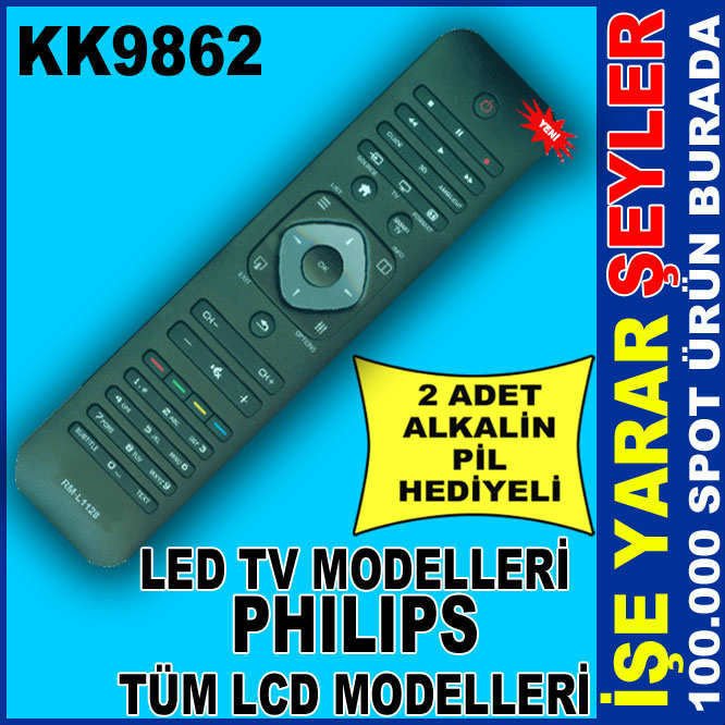 PHILIPS LCD LED TV ORJİNAL TV KUMANDASI RM-L1128