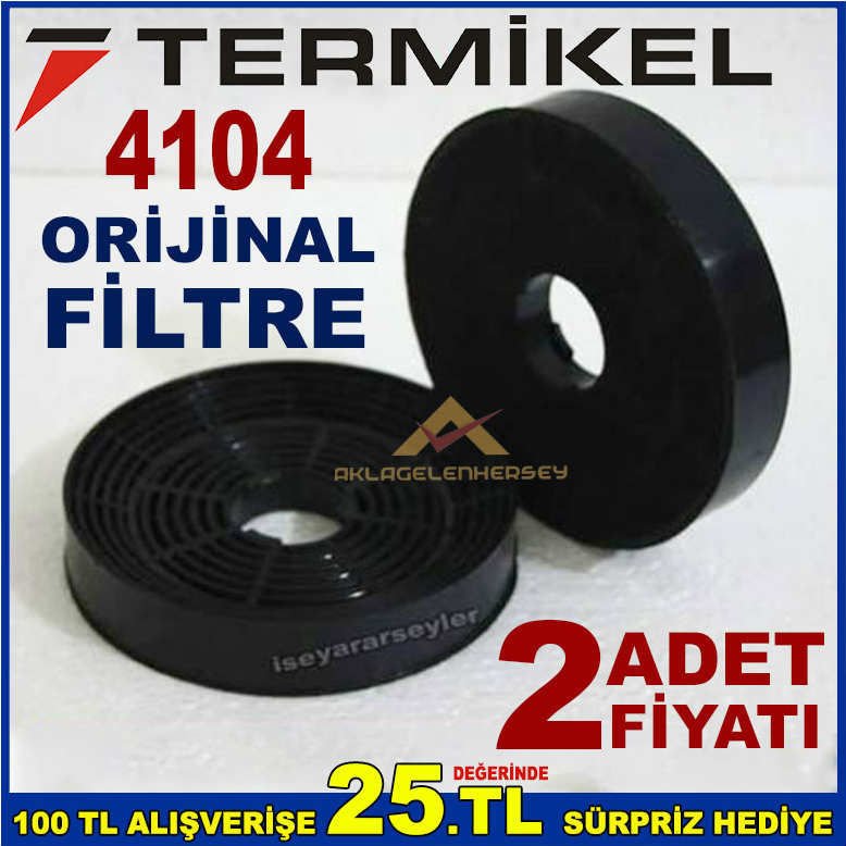 TERMİKEL 4104 ANKASTRE DAVLUMBAZ FİLTRESİ 4104 ASPİRATÖR KARBON FİLTRE