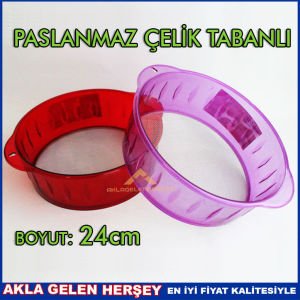 24cm PASLANMAZ TABANLI UN ELEĞİ MİDİ SÜZGEÇ 