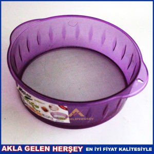 24cm PASLANMAZ TABANLI UN ELEĞİ MİDİ SÜZGEÇ 