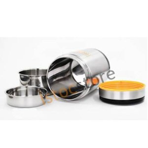 Paslanmaz Çelik 3Bölmeli 1.4 lt Yemek Termosu Korumalı Sefer Tası