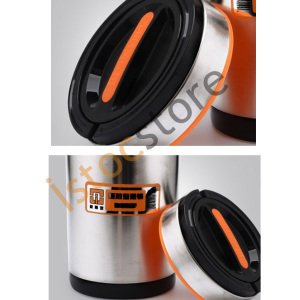 Paslanmaz Çelik 3Bölmeli 1.4 lt Yemek Termosu Korumalı Sefer Tası