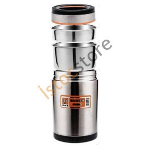 Paslanmaz Çelik 3Bölmeli 1.4 lt Yemek Termosu Korumalı Sefer Tası