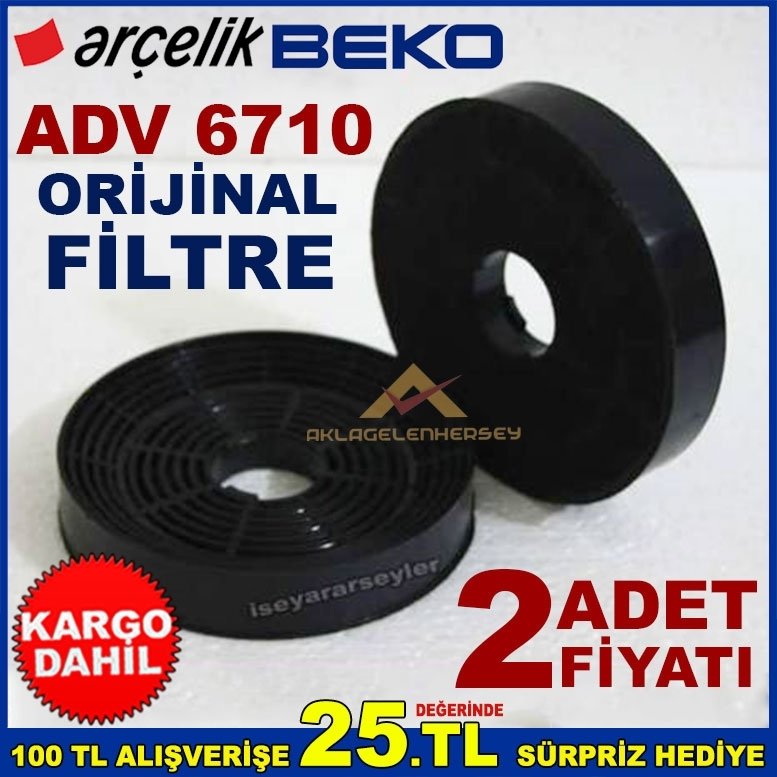 ARÇELİK BEKO ADV 6710 ANKASTRE DAVLUMBAZ ASPİRATÖR FİLTRE