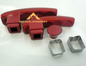 KIRMIZI RENKLİ ÇAYDANLIK KULP TAKIMI VE TUTACAĞI