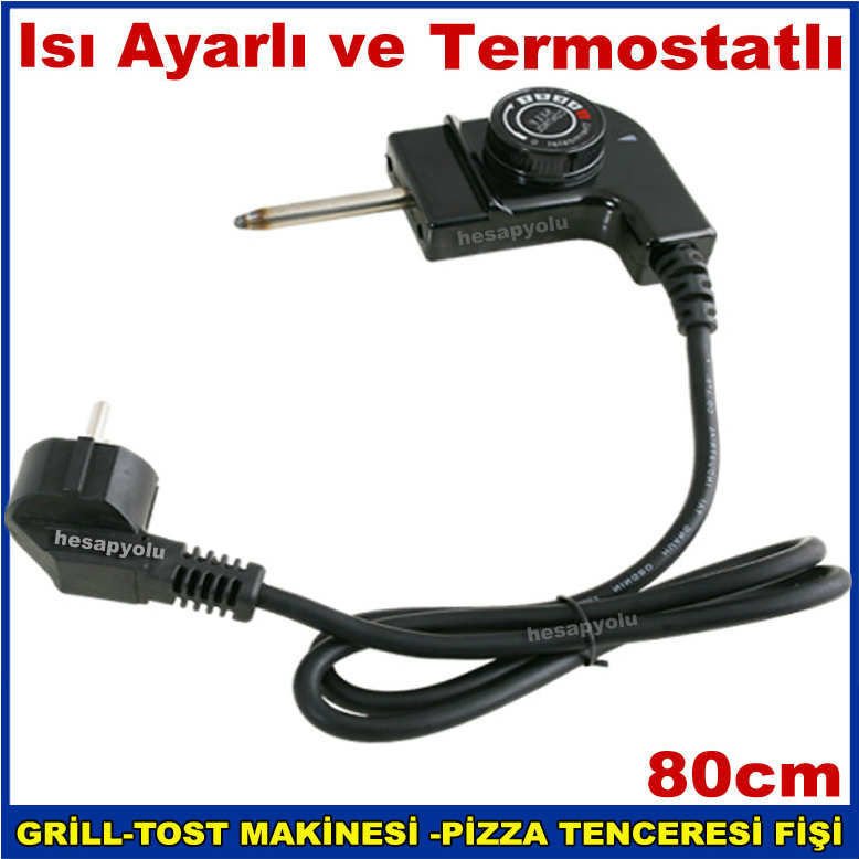 Termostatlı 4 kademe ısı ayarlı pizzamatik kablosu,tost makinesi,pizza tava,elektrikli tencere fişi