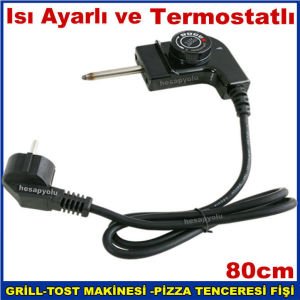 Termostatlı 4 kademe ısı ayarlı pizzamatik kablosu,tost makinesi,pizza tava,elektrikli tencere fişi