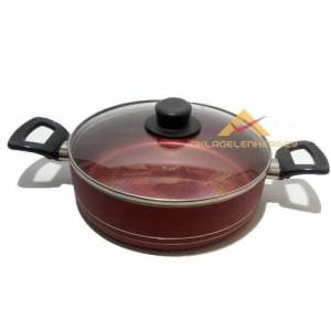 Granit İç Yüzeyli Kırmızı Karnıyarık Tenceresi