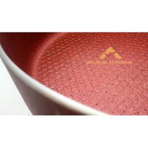 Granit İç Yüzeyli Kırmızı Karnıyarık Tenceresi