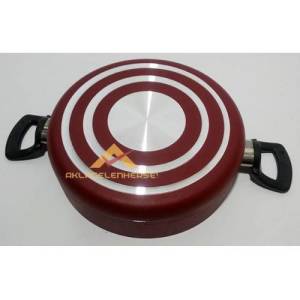 Granit İç Yüzeyli Kırmızı Karnıyarık Tenceresi