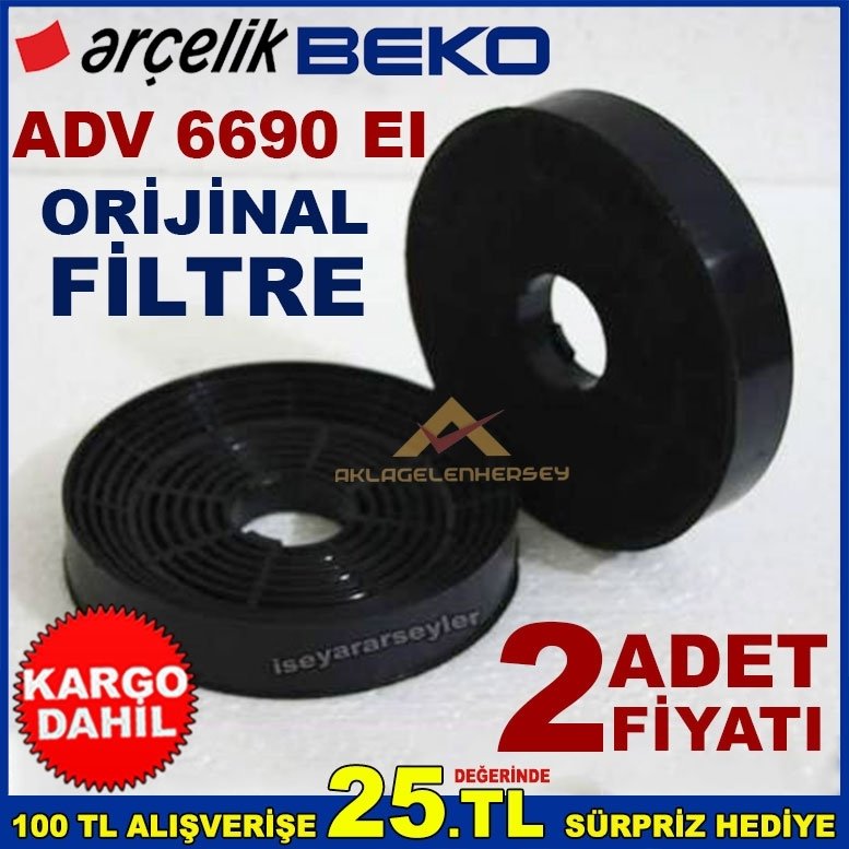 ARÇELİK BEKO ADV 6690 EI  ANKASTRE DAVLUMBAZ ASPİRATÖR FİLTRE