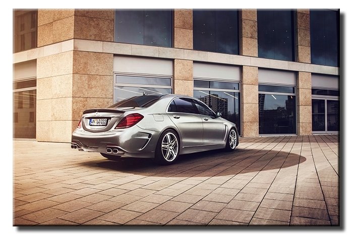 OTEL ÖNÜNDE MERCEDES 6 değişen ölçü ORİJİNAL KANVAS TABLO