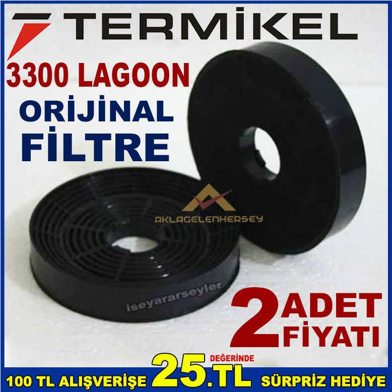 TERMİKEL 3300 LAGOON ANKASTRE DAVLUMBAZ FİLTRESİ 3300 LAGOON ASPİRATÖR KARBON FİLTRE